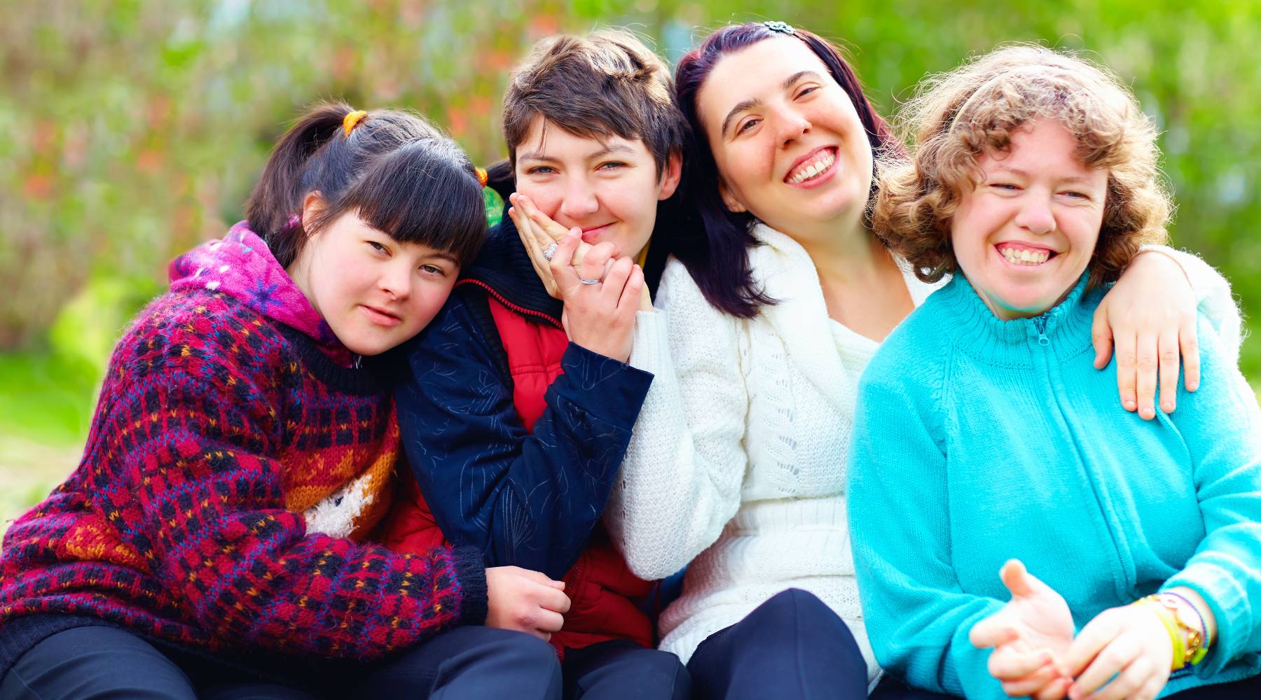 happy women with disability